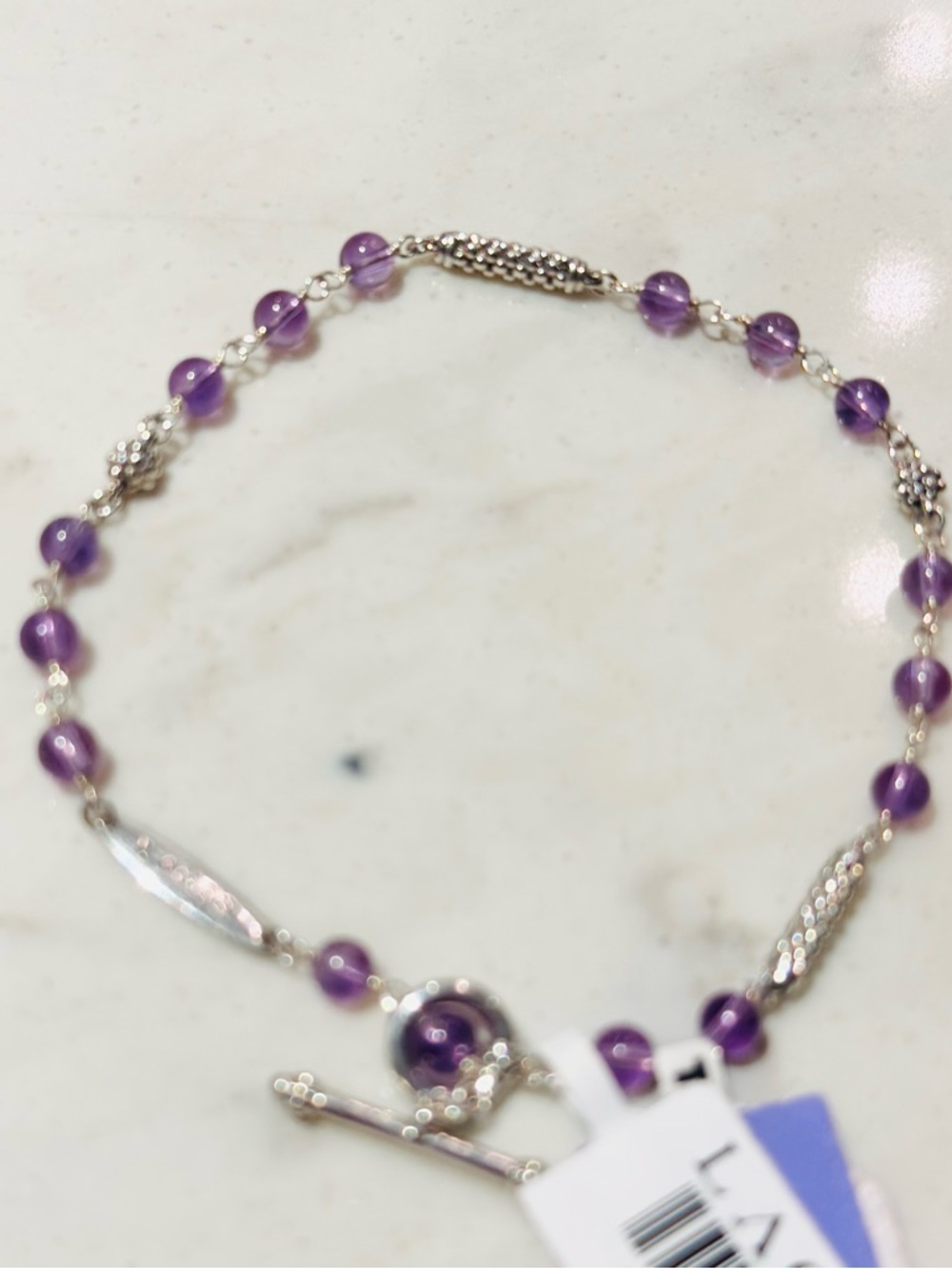 Lagos Caviar icon amethyst bracelet